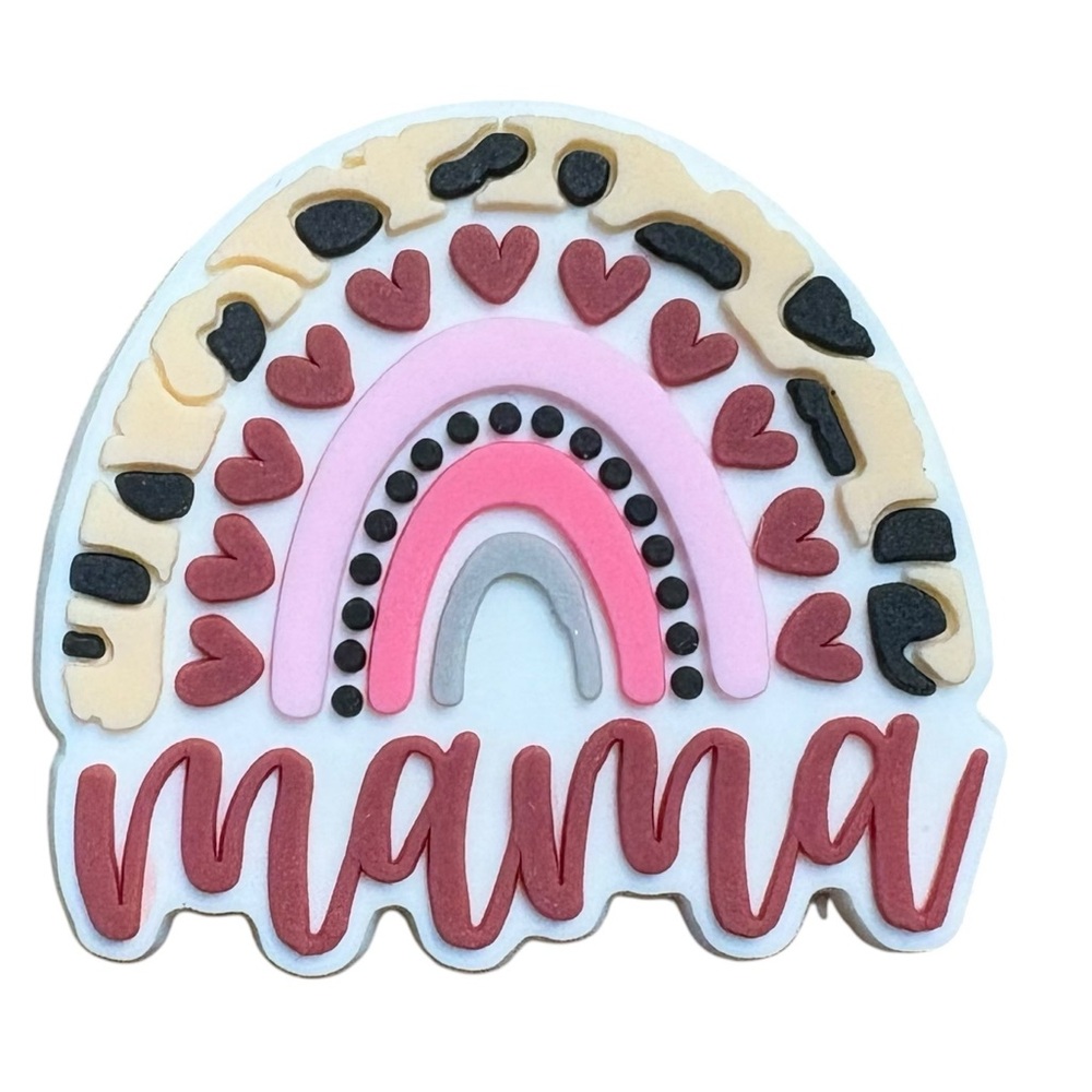 Mama Rainbow Croc Charm